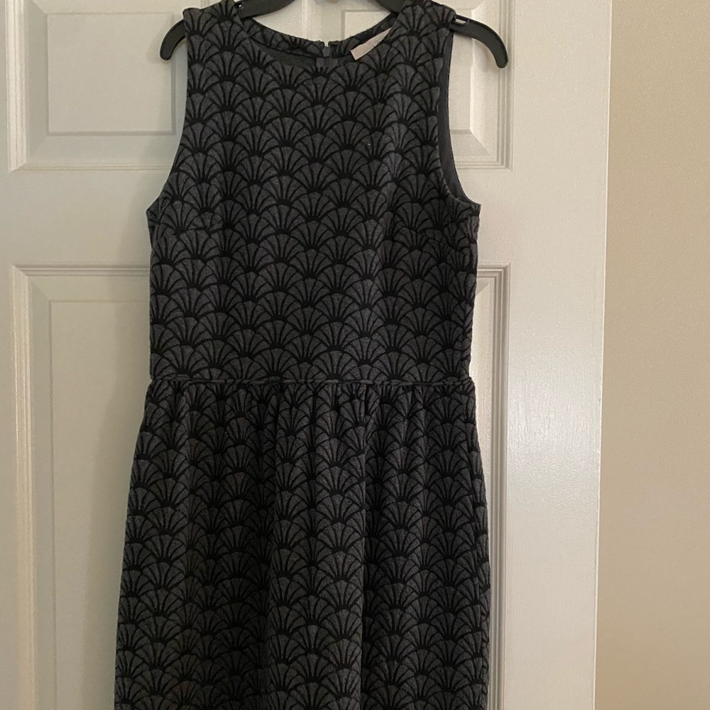 Gray and black LOFT dress